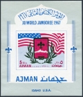 Ajman 188 Bl.15C carton paper