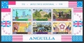 Anguilla 217-222, 222a sheet mlh