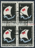 Argentina 706 block/4 CTO