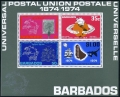 Barbados 412-415, 415a sheet
