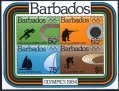 Barbados 623-626, 626a sheet