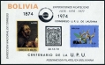 Bolivia 545/C329a-547/C327 sheets, Michel Bl.45-46