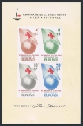 Burundi 53-56  B7 ad sheet