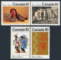 Canada 578-581a pairs