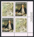 Canada 763-764a plate block/2 pairs