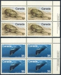 Canada 813-814 plate blocks/4