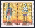 Chile 882-883a pair