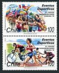 Chile 964-965a pair