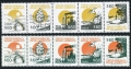 Chile 988-997a two strips