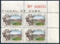 Cuba 647 plate block/4