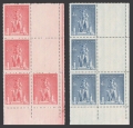 Czechoslovakia 305-306 blocks 4/2 labels