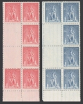 Czechoslovakia 305-306 blocks 6/2 labels
