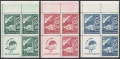 Czechoslovakia 322-324 block 3/label, 2 var