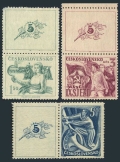 Czechoslovakia 383-385-label