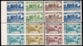 Dahomey C14-C15 color proofs blocks x4