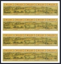 Dominica 1819-1820 sheets of 4 ae strips