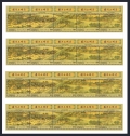 Dominica 1819-1820 sheets of 4 ae strips