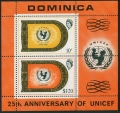 Dominica 320-323, 323a sheet