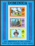 Dominica 386-388, 388a sheet