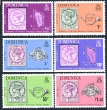 Dominica 389-394, 394a sheet,