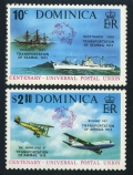 Dominica 418-419, 419a sheet