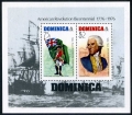 Dominica 472-477, 477a sheet mlh