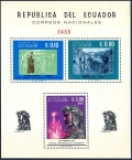 Ecuador 750Cd perf, imperf sheets