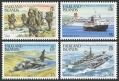 Falkland Islands 375-378, 378a sheet