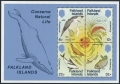 Falkland Islands 412-415 gutter, 415a sheet