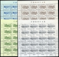 Faroe 152-155 sheets