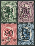 Finland 123-126 used