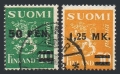 Finland 195-196 used