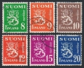 Finland 291-296 used