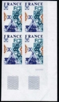 France 1504 imperf block/4