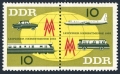 Germany-GDR 661-662a pair