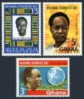 Ghana 104-106, 104a-106a sheets mlh