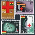 Ghana 139-142, 142a sheet