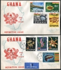 Ghana 48-60, C1-C2 4 FDC