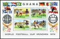Ghana  525-528 perf.13, 525-528 perf 13.5, 529 ad sheet