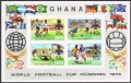 Ghana 535-538, 539 ad sheet imperf