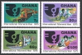 Ghana 554-557, 558 ad sheet