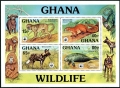 Ghana 621-624, 625 ad sheet