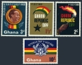 Ghana 78-81, 81a sheet mlh