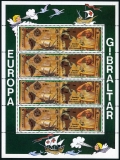 Gibraltar 610-613a sheets