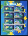 Gibraltar 653-656a sheets