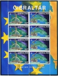 Gibraltar 653-656a sheets