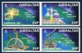 Gibraltar 653-656a pairs
