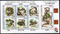 Gibraltar 864-870, 870a sheet