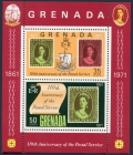 Grenada 417-420 mlh, 420a sheet mnh
