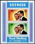 Grenada 516-517/ label, 517a sheet